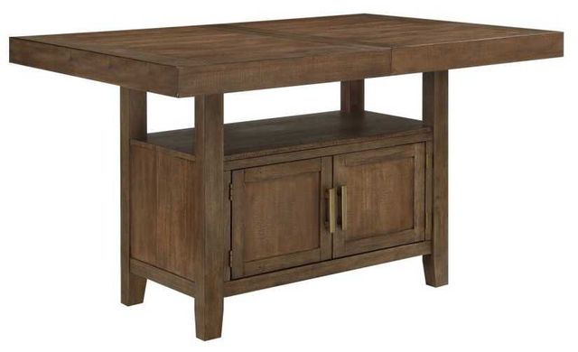 Steve Silver Co. Garland 5-Piece Distressed Toffee/Gray Counter Height Dining Table Set-1