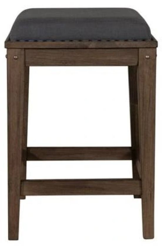 Liberty Furniture Sonoma Road Weather Beaten Bark Upholstered Console Stool-2