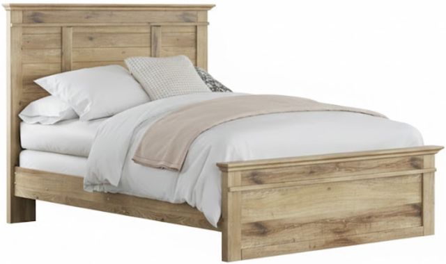 Signature Design by Ashley® Makidern Tan Queen Panel Bed-0