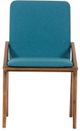 VIG Furniture Zeppelin 2-Piece Blue/Walnut Modern Dining Chair Set-1
