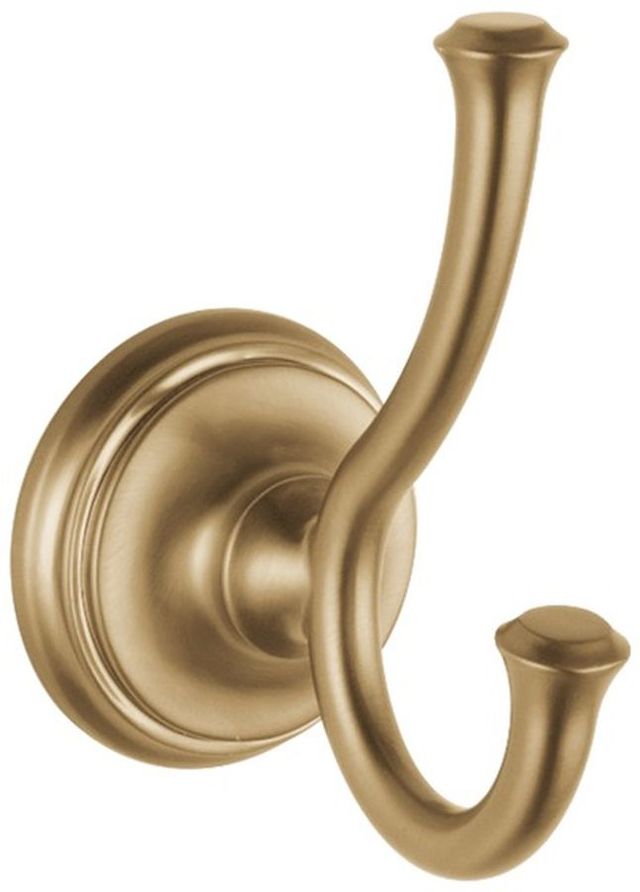 Delta Cassidy® Champagne Bronze Double Robe Hook-0