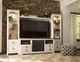 Signature Design by Ashley® Willowton 4-Piece Whitewash Entertainment Center with Electric Fireplace and Media Storage-5