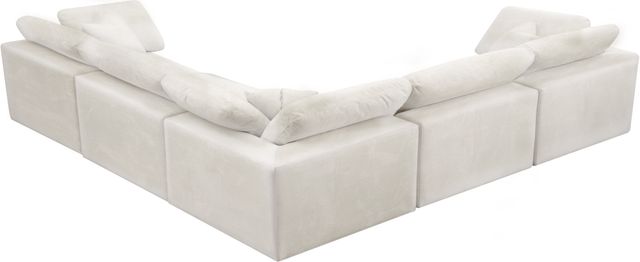 Meridian Furniture Cozy 5-Piece Cream 119" Modular Sectional-2