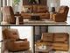 Titanic Leather Power Sofa and Recliner Set-0