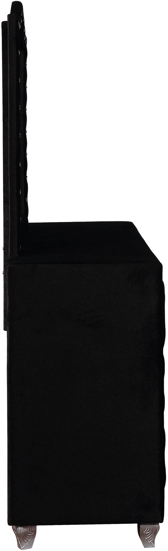 Coaster® Deanna Black Button Tufted Mirror-3