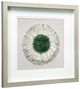 A & B Home Green/White Jasmine Stone Shadow Box Wall Art-0
