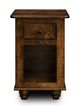 Gascho Furniture Dawson Walnut 1 Drawer Narrow Nightstand-1