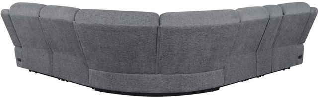 Coaster® Bahrain 6-Piece Charcoal Upholstered Motion Sectional-1