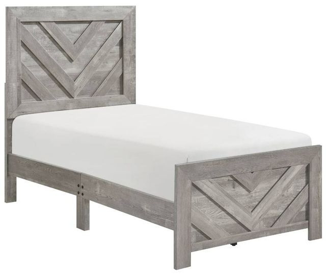 Homelegance® Corbin Gray Twin Panel Bed-0