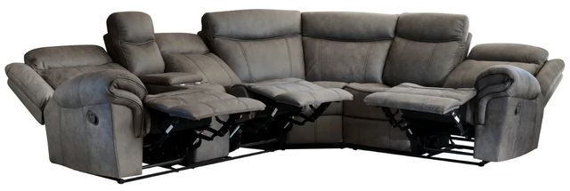 Powell® Galloway 3-Piece Stone Gray Manual Reclining L-Shape Sectional Sofa-1