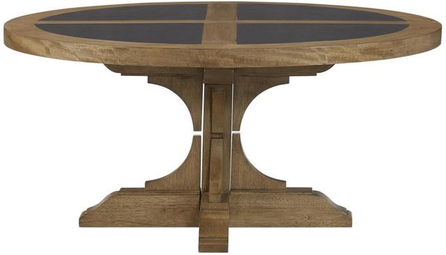 Bernards Tarrington Almond Round Cocktail Table-3