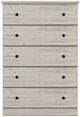 Perdue Woodworks Big Chester Gray 32" 5-Drawer Big Chest-1