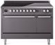 Ilve® Professional Plus II 48" Graphite Matte Pro Style Induction Range-0