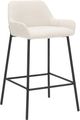 Inspire™ Baily 2-Piece Beige/Black 26" Fabric Counter Stool-0