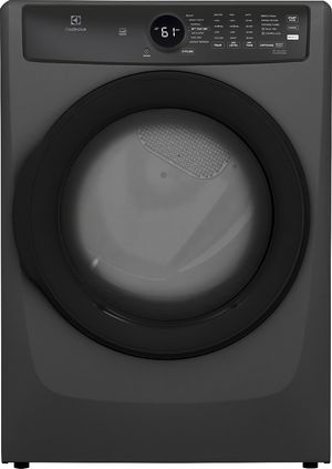 Front view of the Electrolux 400 Series 8 Cu. Ft. Titanium Front Load Electric Dryer