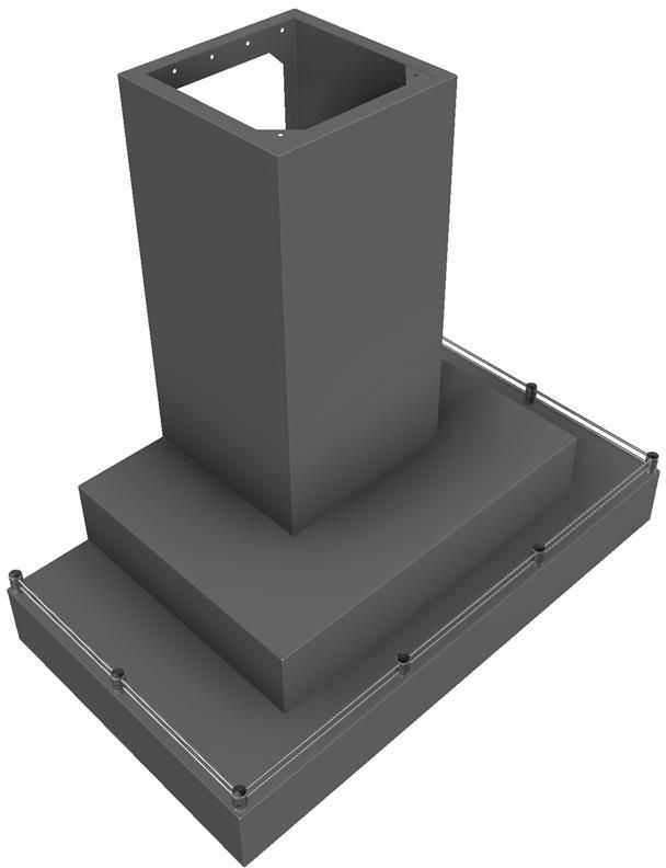 Vent-A-Hood® 36" Gunsmoke Contemporary Wall Mount Range Hood-1
