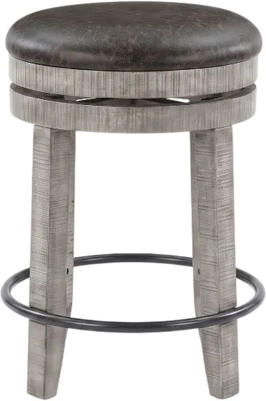 Sunny Designs™ Alpine Gray 24" Swivel Stool-2