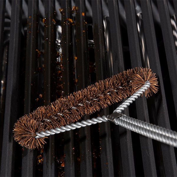 Broil King® 6.5" Tri-Head Palmyra Grill Brush-3