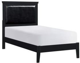 Mazin Furniture Seabright Black Twin Bed-1
