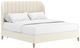 A.R.T. Furniture® Dante Custard King Wide Channel Upholstered Panel Bed -0