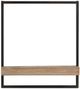 A & B Home Black/Brown Wall Shelf-1
