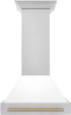 ZLINE Autograph Edition 30" White Matte Wall Mounted Range Hood-0