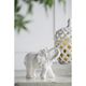 A & B Home White Trumpeting Elephant Accent-5
