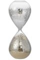 A & B Home Peleus Tan 30-Minute Silvered Hourglass-0