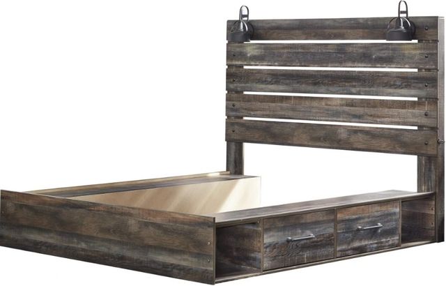 Signature Design by Ashley® Drystan Brown King 4-Drawer Storage Panel Bed-1