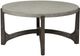 Liberty Furniture Cascade Wire Brush Rustic Brown Round Cocktail Table with Concrete Top-0