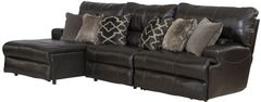 Catnapper® Como 3-Piece Chocolate Left Arm Facing Power Reclining Sectional