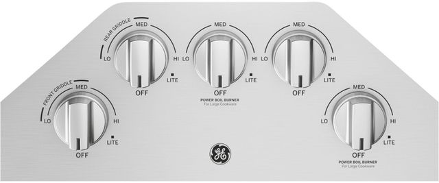 GE® 36" Stainless Steel Built-In Gas Cooktop-9