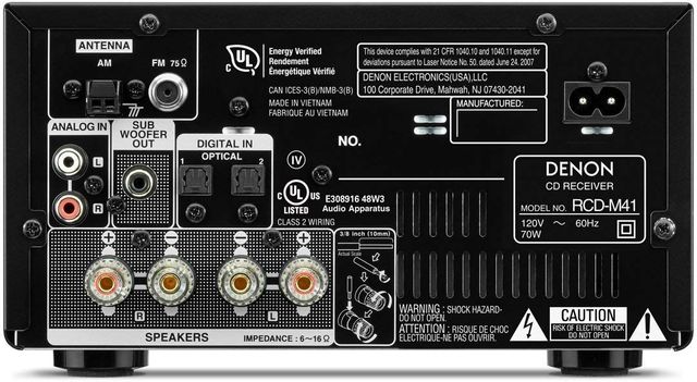 Denon® D-M41 Micro Hi-Fi System-3