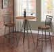 American Woodcrafters Filmore Golden Oak/Slate Gray 25" Barstool-1