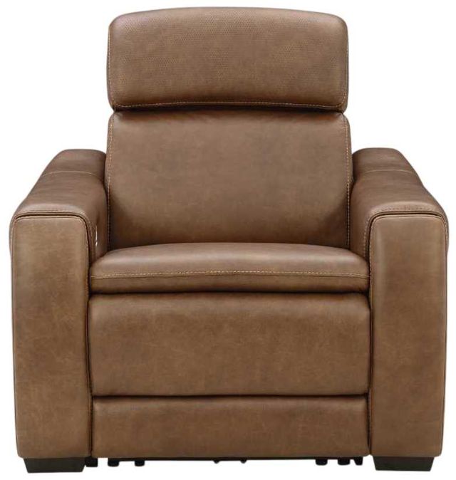 Signature Design by Ashley® Mod Media Saddle Power Recliner with Adjustable Headrest-4