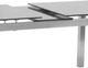 Armen Living Ivan Gray Glass Top Extension Dining Table-4
