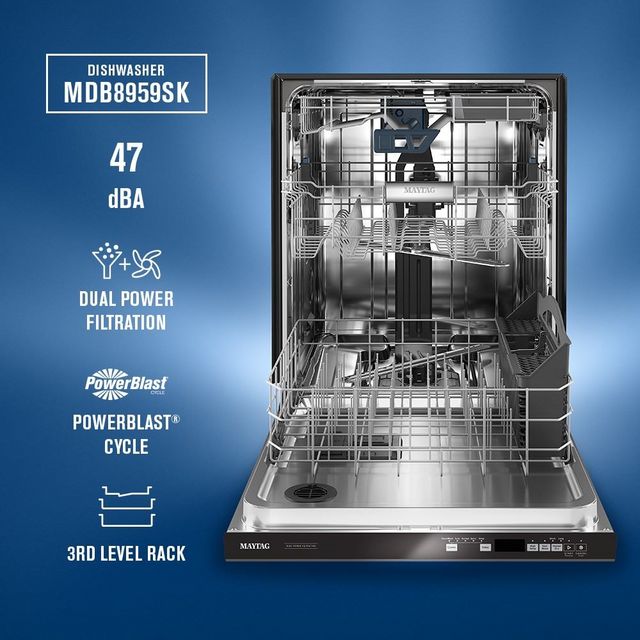 Maytag® 24" Fingerprint Resistant Stainless Steel Built in Dishwasher-18