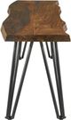Coaster® Neve Sheesham Grey/Gunmetal Dining Bench-2