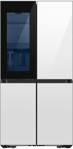 Samsung Bespoke 36 in. 29.0 Cu. Ft. White Glass French Door Refrigerator