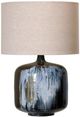 StyleCraft Beige/Blue Ancient Enamel Table Lamp-0