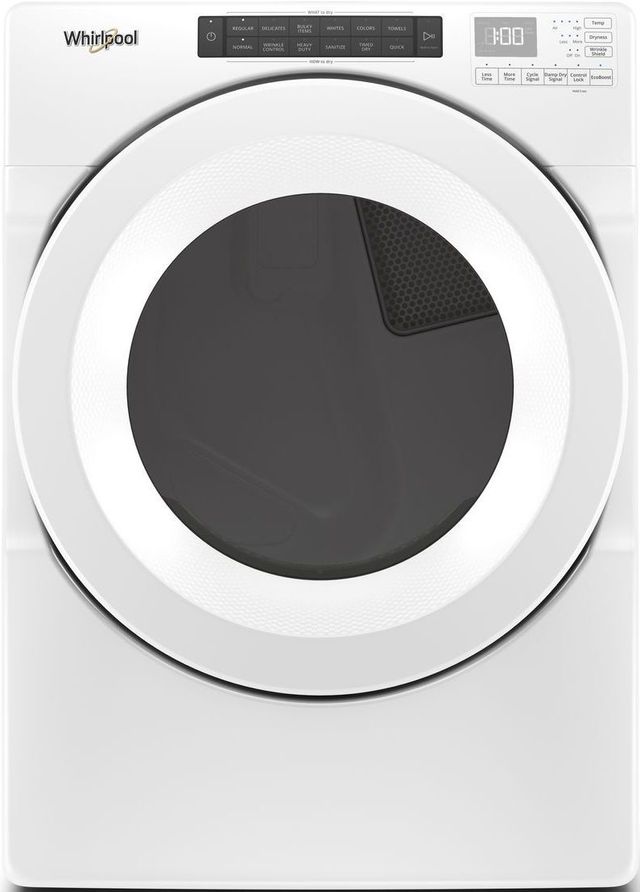 Whirlpool® 7.4 Cu. Ft. White Front Load Gas Dryer-0