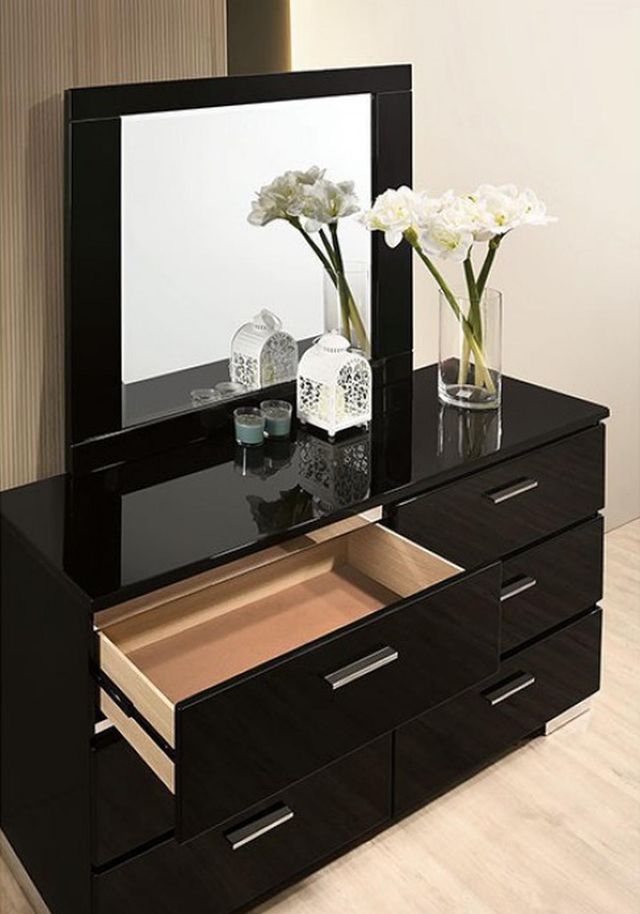 Furniture of America® Carlie Black Dresser-1