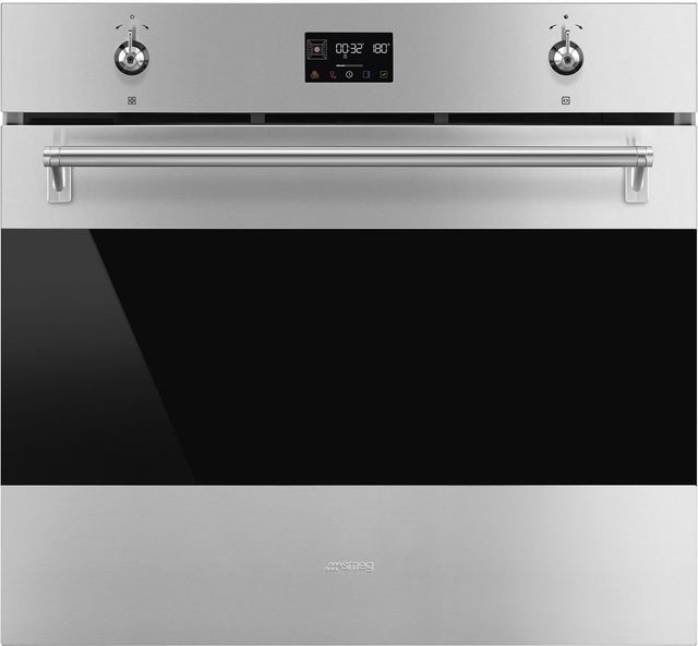 Smeg Classic 30" Fingerprint Proof Stainless Steel Single Electric Wall Oven-0