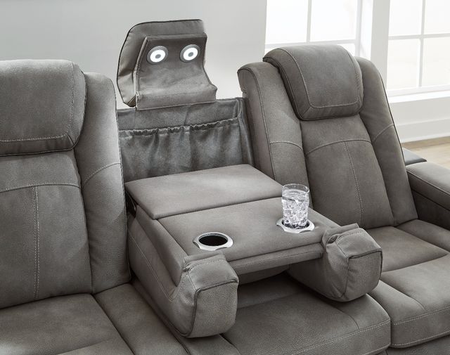 Signature Design by Ashley® Next-Gen DuraPella Two-tone Slate Power Reclining Sofa-4