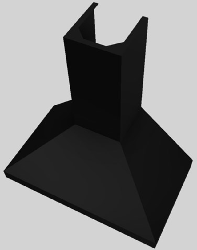 Vent-A-Hood® K Series 36" Black Wall Mounted Range Hood-1