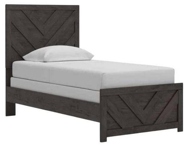 Prendonea Twin Panel Bed - Charcoal