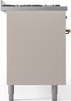 Ilve® Nostalgie II Series 60" Antique White Pro Style Dual Fuel Range-3