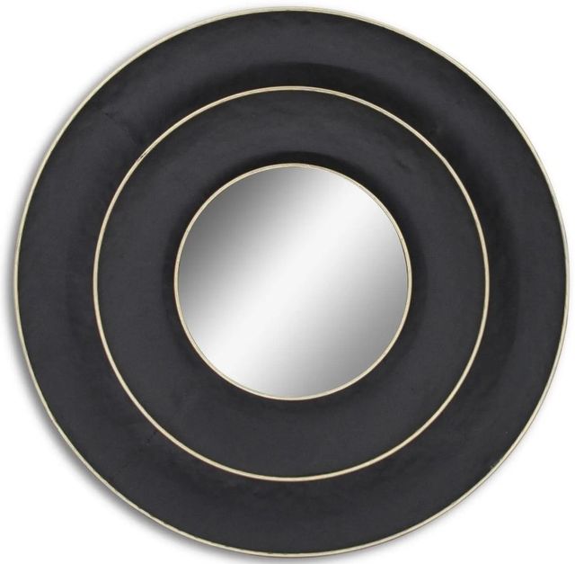 Classy Art Style 20 Black/Chrome Wall Mirror-0