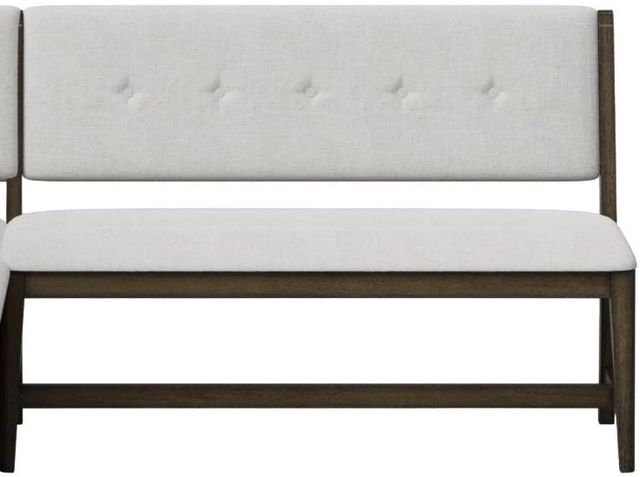 Bernards Dorval Brown/Gray Bench with Back-0