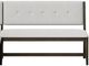 Bernards Dorval Brown/Gray Bench with Back-0